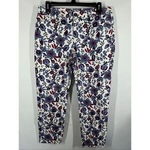 Khakis by Gap slim city floral capri size 6/28